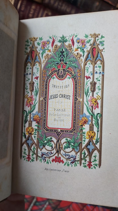 1860s Imitation de Jésus-Christ | Noble Provenance, Clasps, & Gauffered Edges
