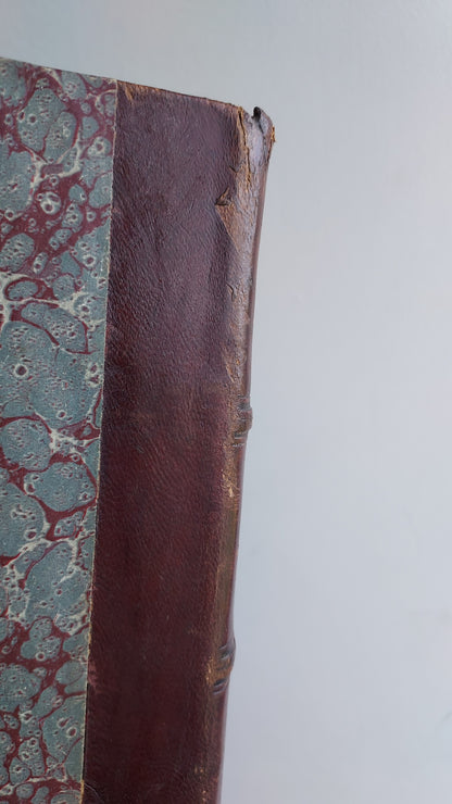 1867 Les Fleurs Animées | Grandville Brown Leather 2-Volume Set