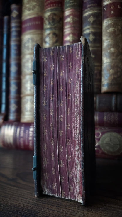1870s Paroissien Romain | Red Ermine Gauffered Edge