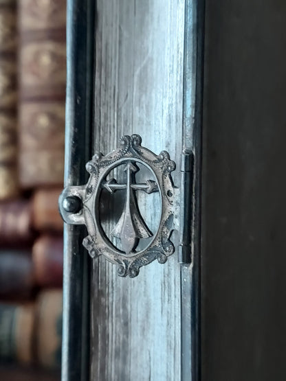 1868 Recueil de cantiques: Silver Page Edges and Clasp