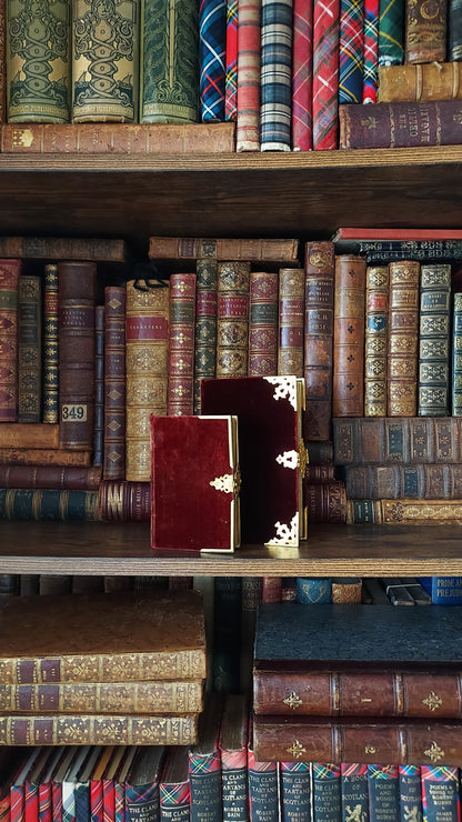 1846 Paroissien Latin-Français | Scarlet Velvet w/Large Gold Clasp