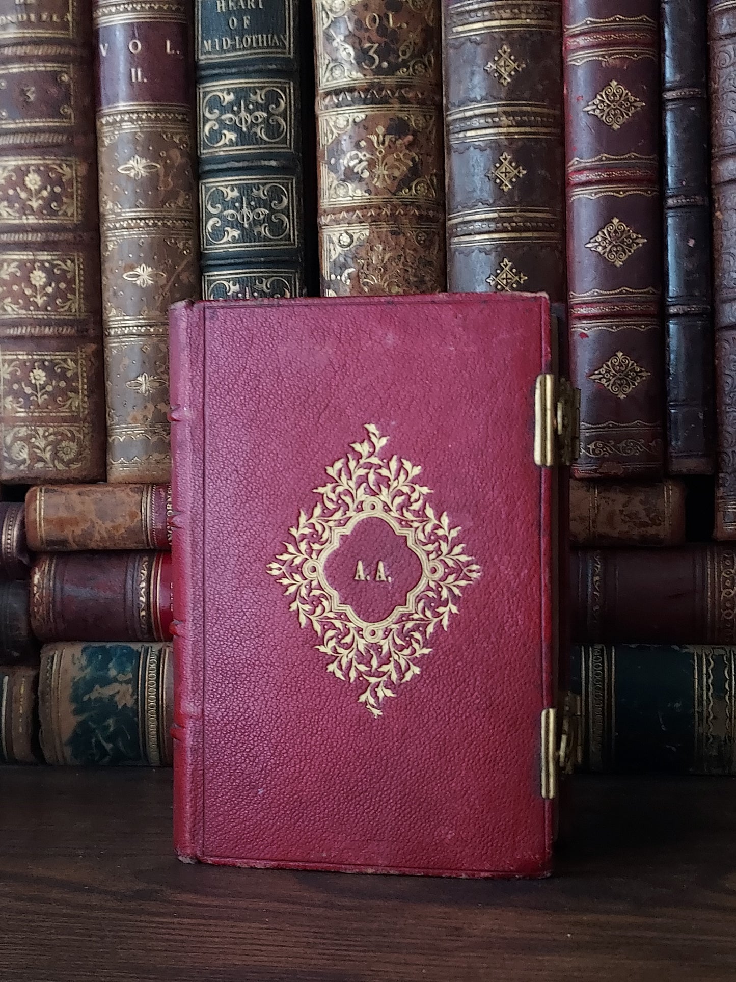 1870s Paroissien Romain: First Communion, A. A. Initials