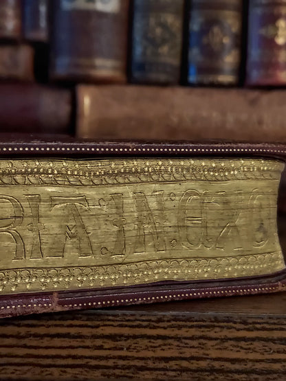 1887 Gruel Paroissien de la Renaissance | Latin Script Gauffered Edge