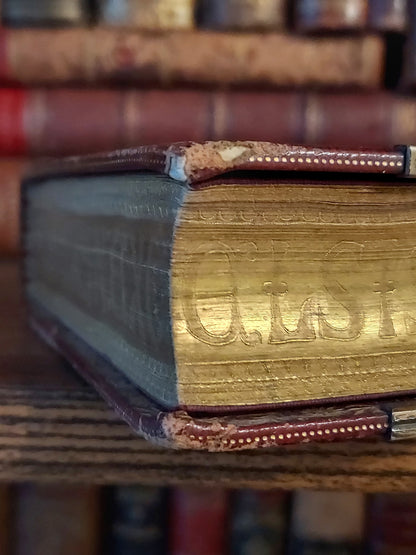 1887 Gruel Paroissien de la Renaissance | Latin Script Gauffered Edge