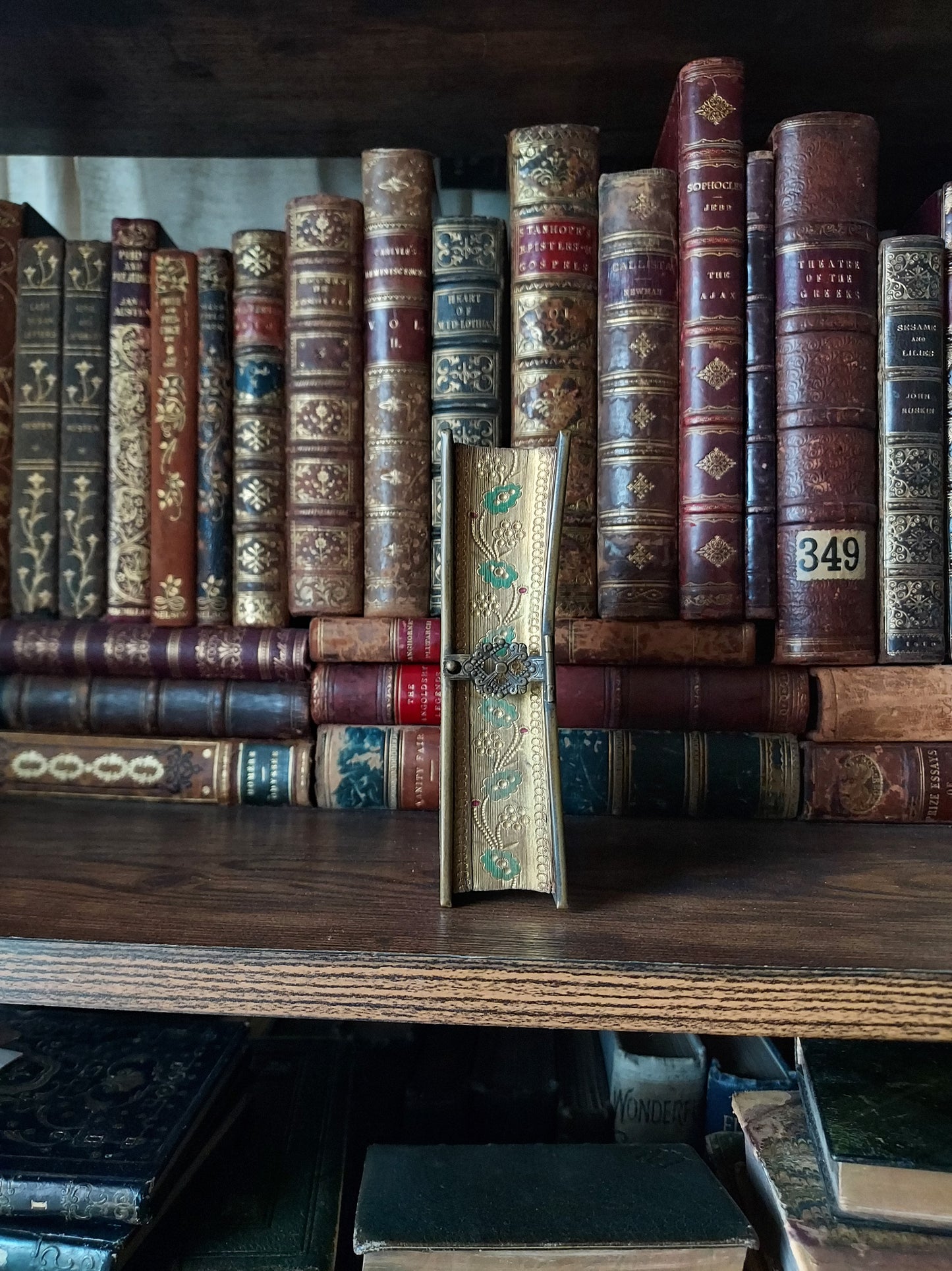 1867 Recueil de prières: Gilt-Gauffered and Hand-Painted Floral Page Edges
