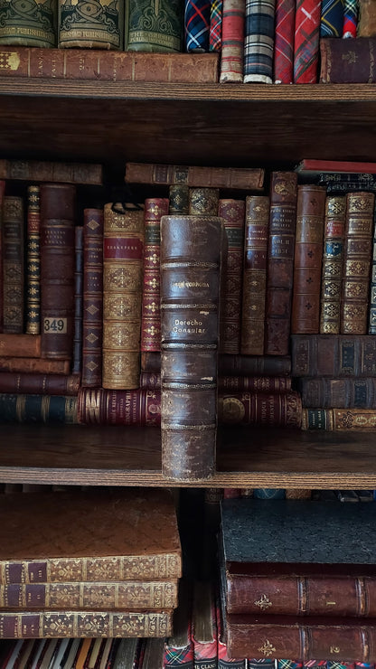 1927 Derecho Consular | Rare Spanish Master Binding