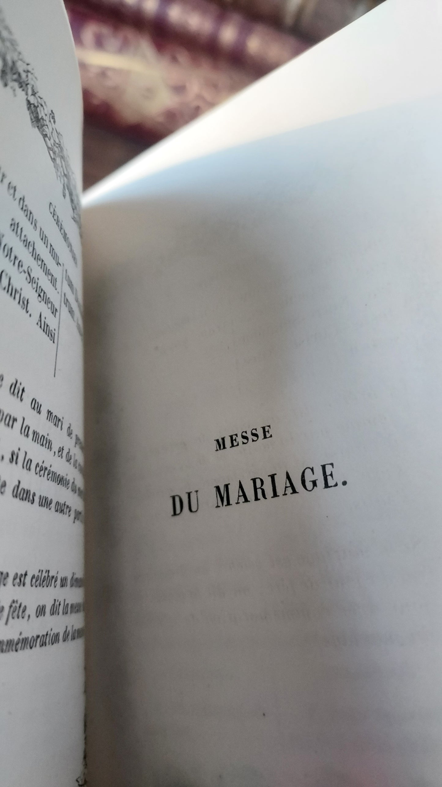 1850s Livre de Mariage | Velvet Wedding Missal w/Large Intricate Clasp