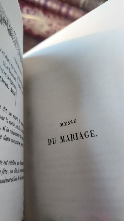 1850s Livre de Mariage | Velvet Wedding Missal w/Large Intricate Clasp