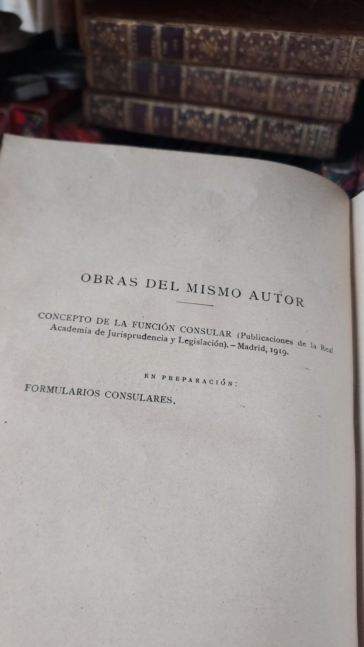 1927 Derecho Consular | Rare Spanish Master Binding