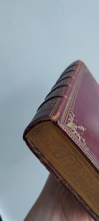 1887 Gruel Paroissien de la Renaissance | Latin Script Gauffered Edge