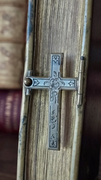 1877 Petit Paroissien Romain | Cross Clasp