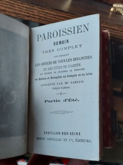 1860s Paroissien Romain, Très Complet (Partie d’Été): Red Gauffered Edge
