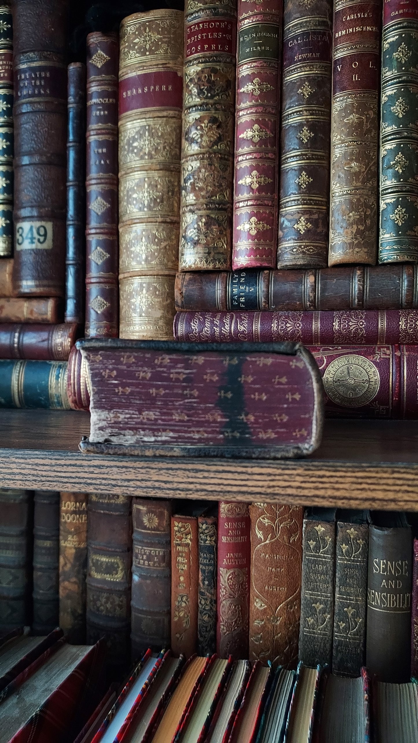 1870s Paroissien Romain | Red Ermine Gauffered Edge