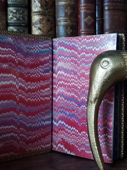 1874 Les Apprêts du beau jour: First Communion Book feat. Blue Pages & Fleur-De-Lis