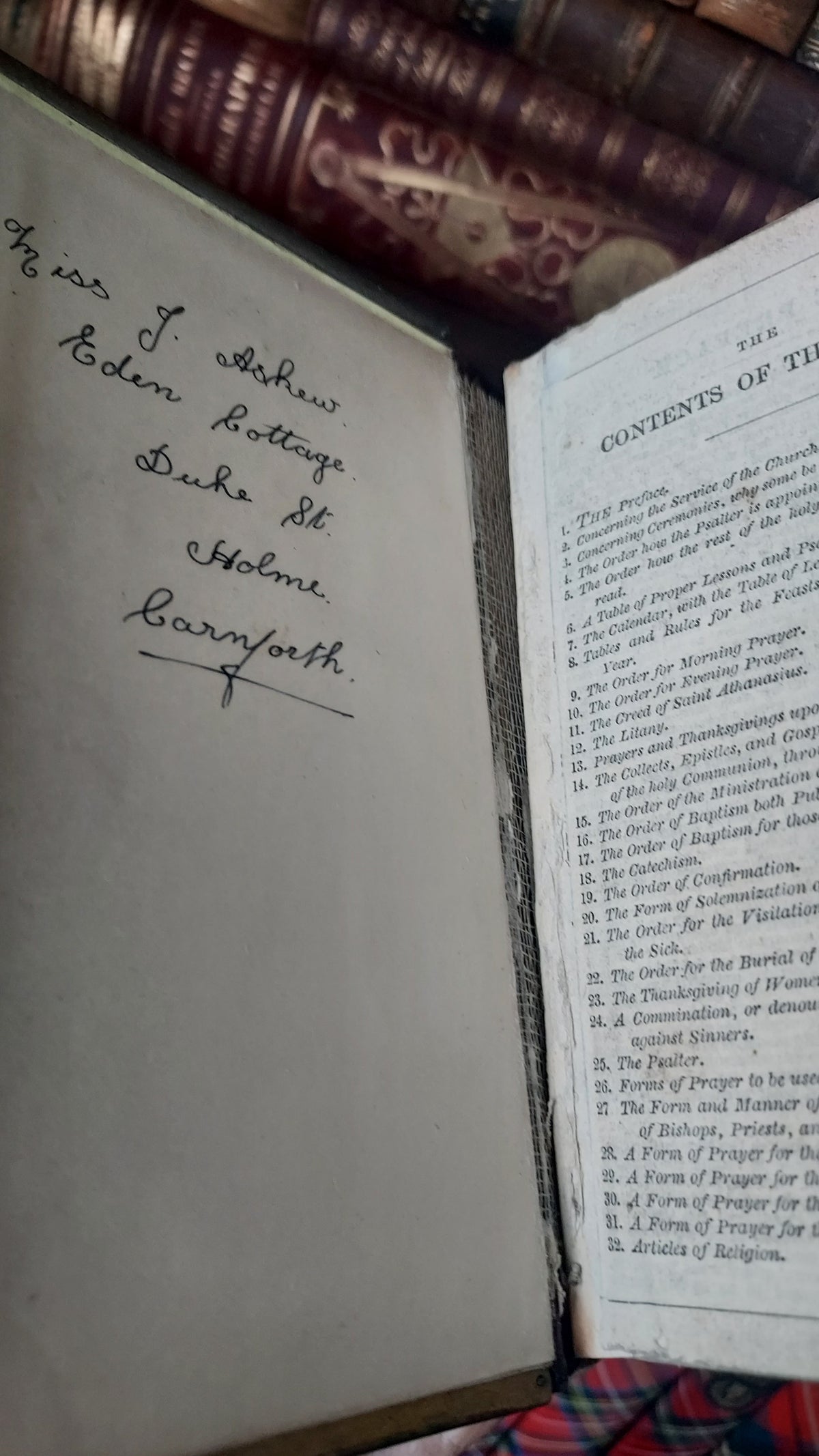 1854 Oxford Press Church Services | English Gauffered Edges