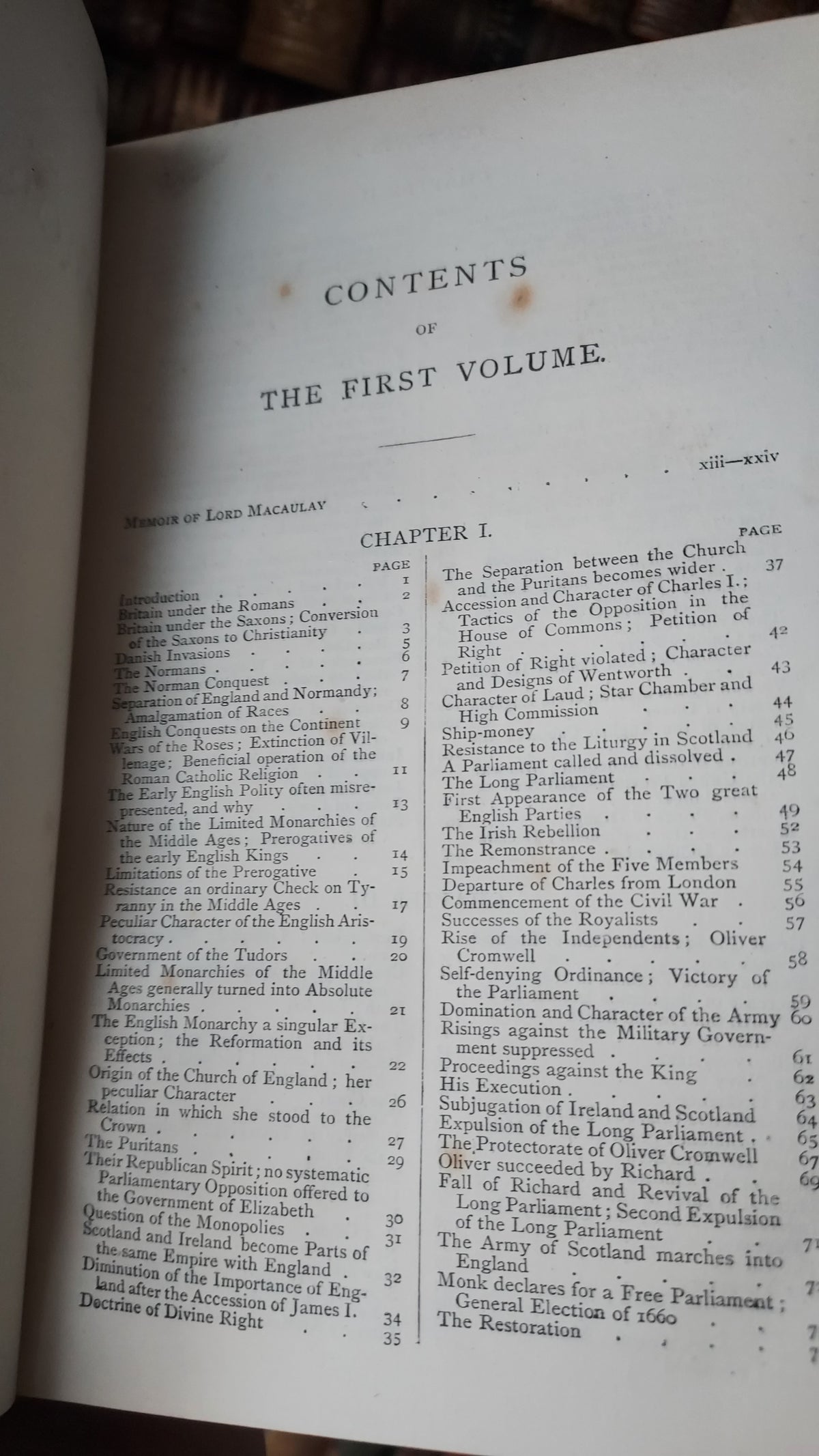1873 History of England | Eton Leaving Present, 2 Volumes