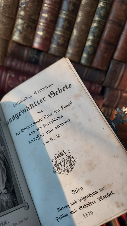 1870 Vollständige Sammlung ausgewählter Gebete | German Ermine Gauffered Edge