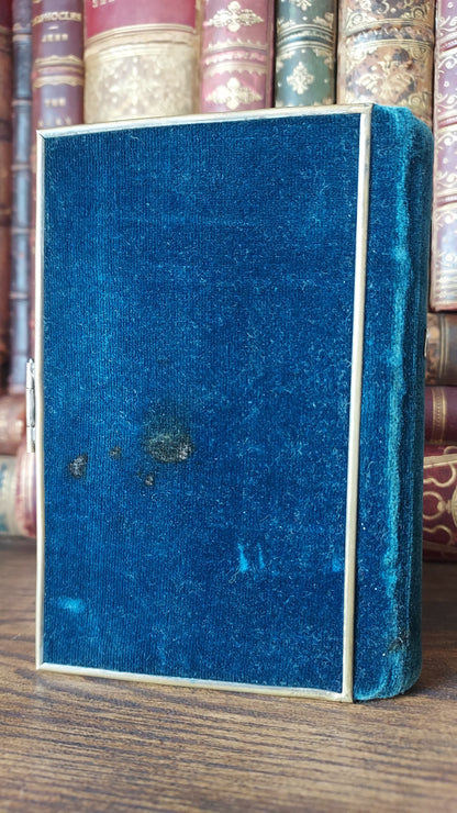 1846 Recueil de Prières | Blue Velvet Cover