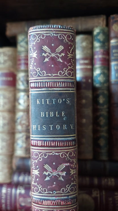 1850 The Bible History of the Holy Land | Harrow Fine Prize Binding