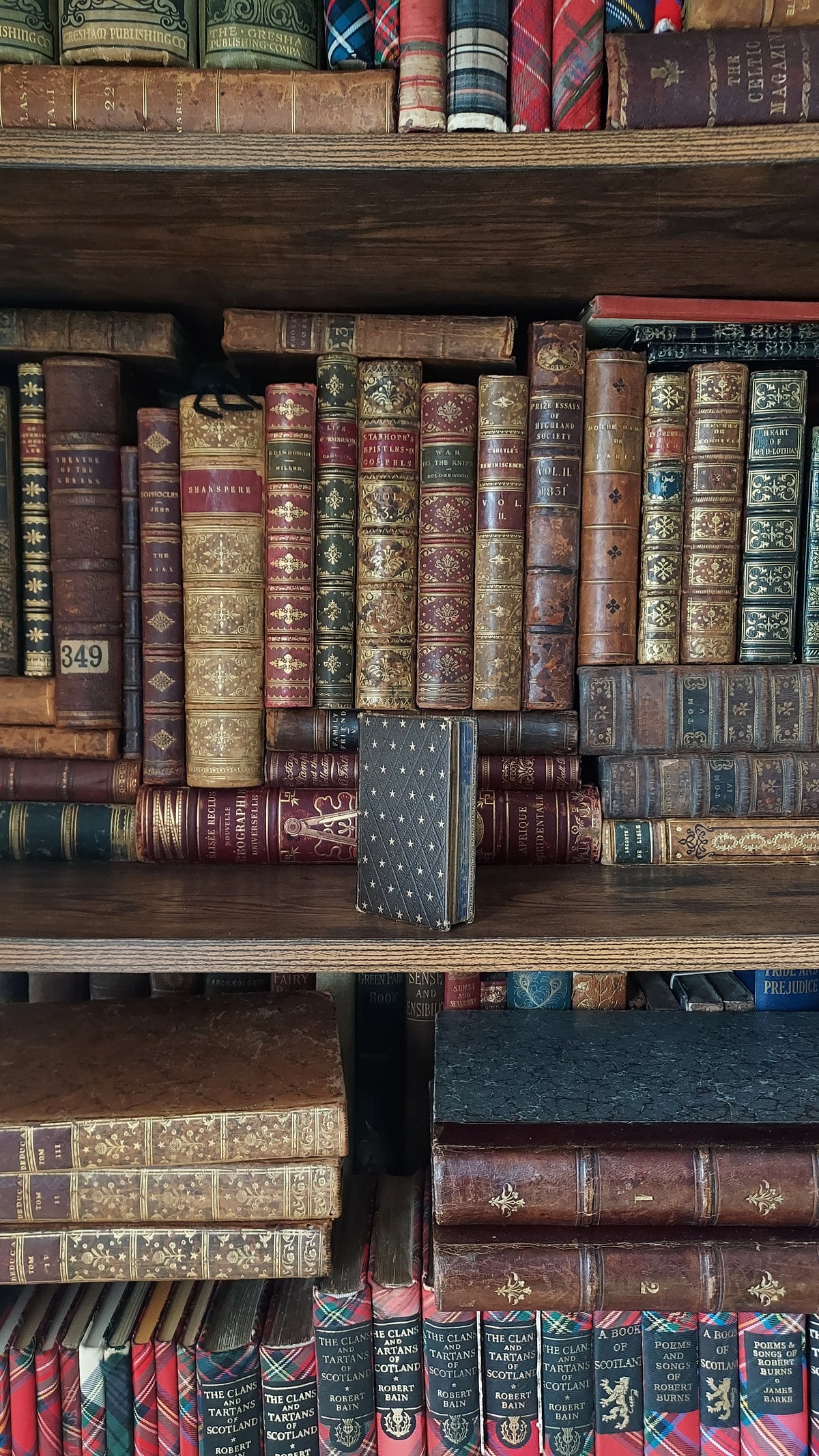 1850s L'Imitation de Jésus-Christ | Miniarture Star Binding w/Blue Gauffered Edges