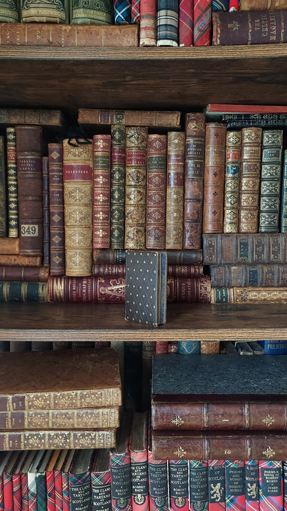 1850s L'Imitation de Jésus-Christ | Miniarture Star Binding w/Blue Gauffered Edges