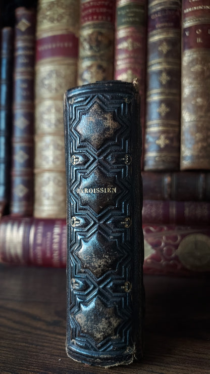 1850s Paroissien Romain | Textured Cover & Red Gauffered Edge