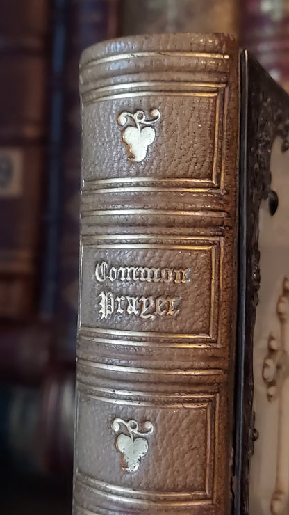 1872 The Book of Common Prayer | Gothic-Style Metal Details
