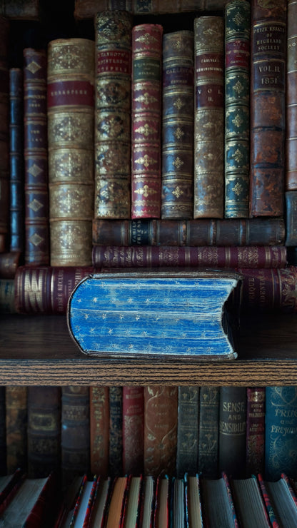 1857 Paroissien Romain | Gauffered Star Blue Edge