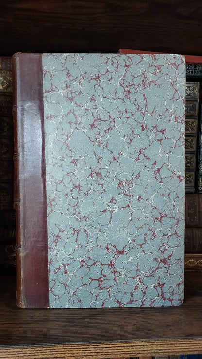 1867 Les Fleurs Animées | Grandville Brown Leather 2-Volume Set