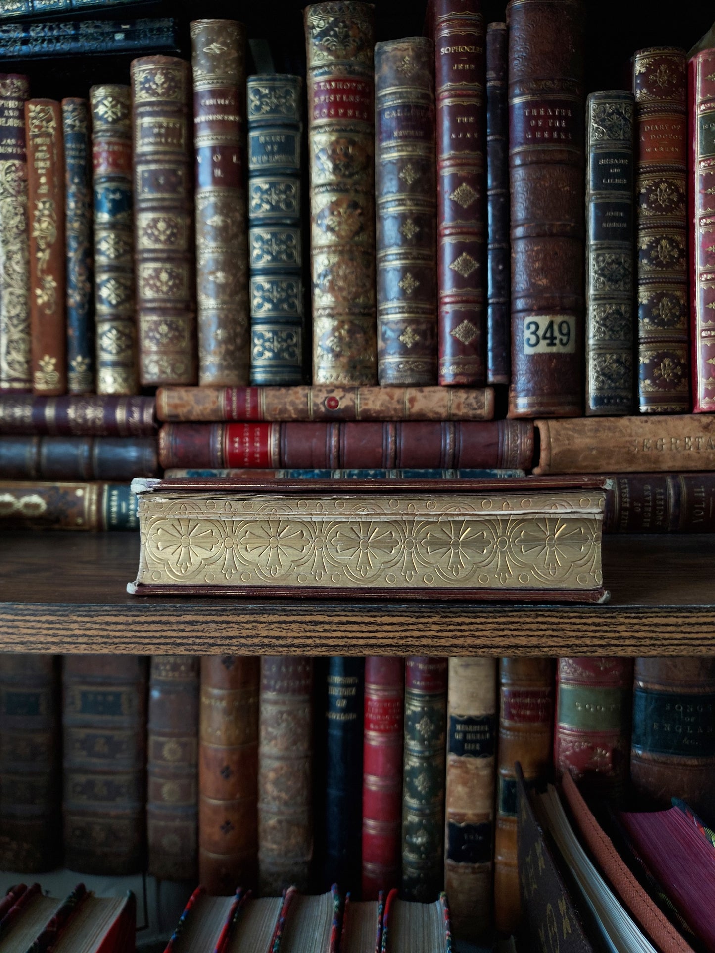 1860s Livre D'Heures Selon le Rit Romain: Gauffered Edges, Fleur-de-Lis Cover