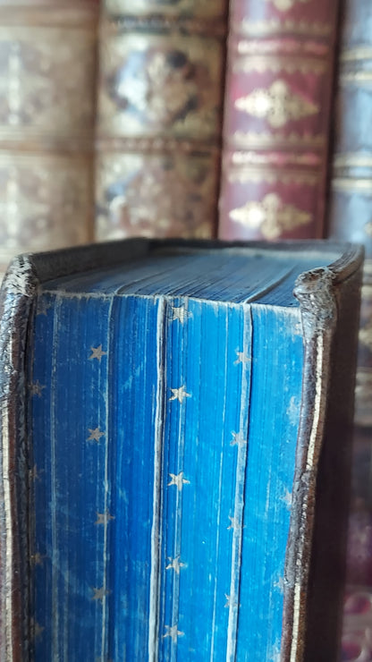 1857 Paroissien Romain | Gauffered Star Blue Edge