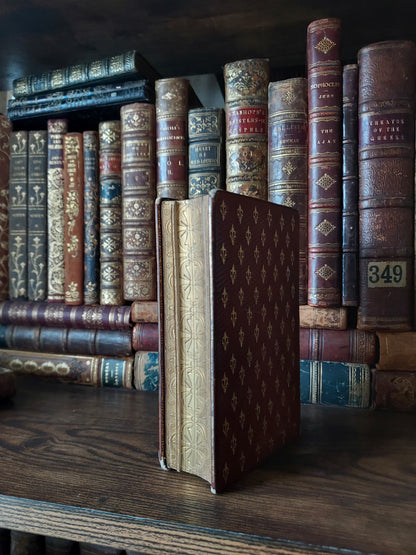 1860s Livre D'Heures Selon le Rit Romain: Gauffered Edges, Fleur-de-Lis Cover