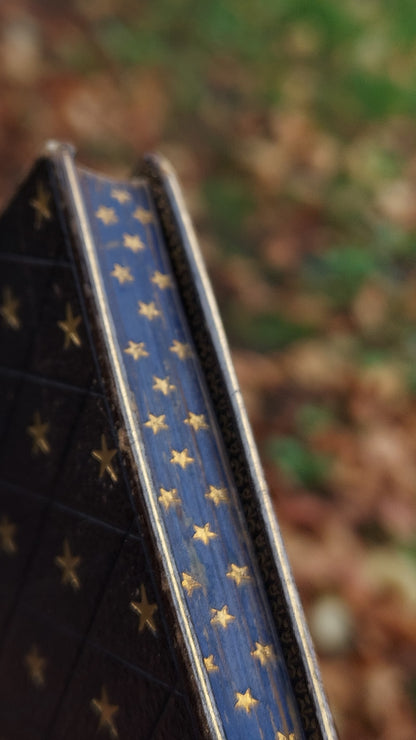 1850s L'Imitation de Jésus-Christ | Miniarture Star Binding w/Blue Gauffered Edges
