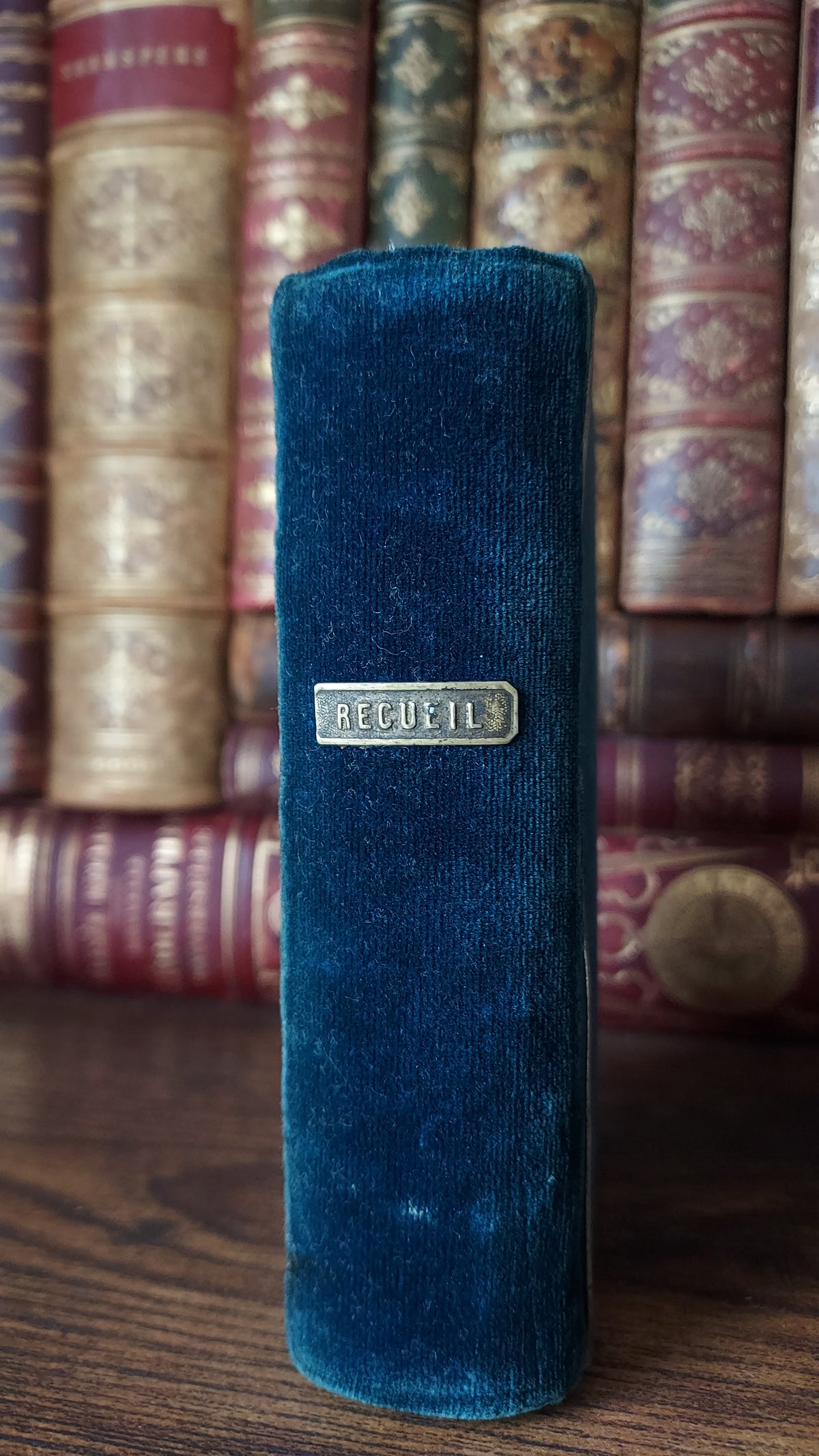 1846 Recueil de Prières | Blue Velvet Cover