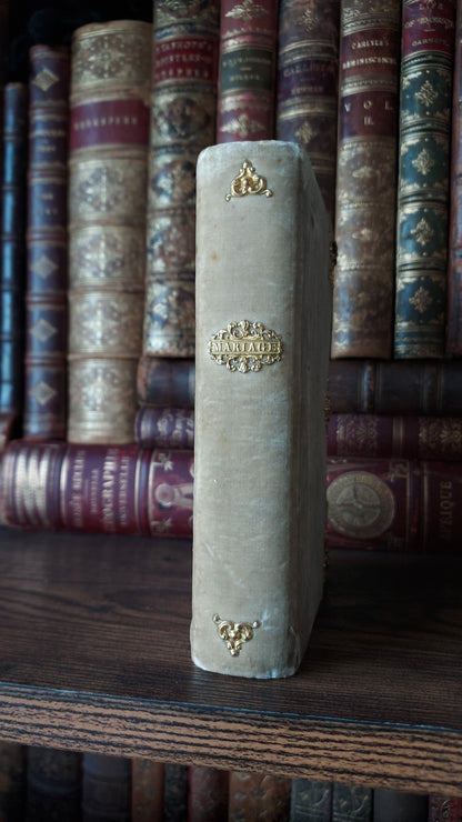 1850s Livre de Mariage | Velvet Wedding Missal w/Large Intricate Clasp