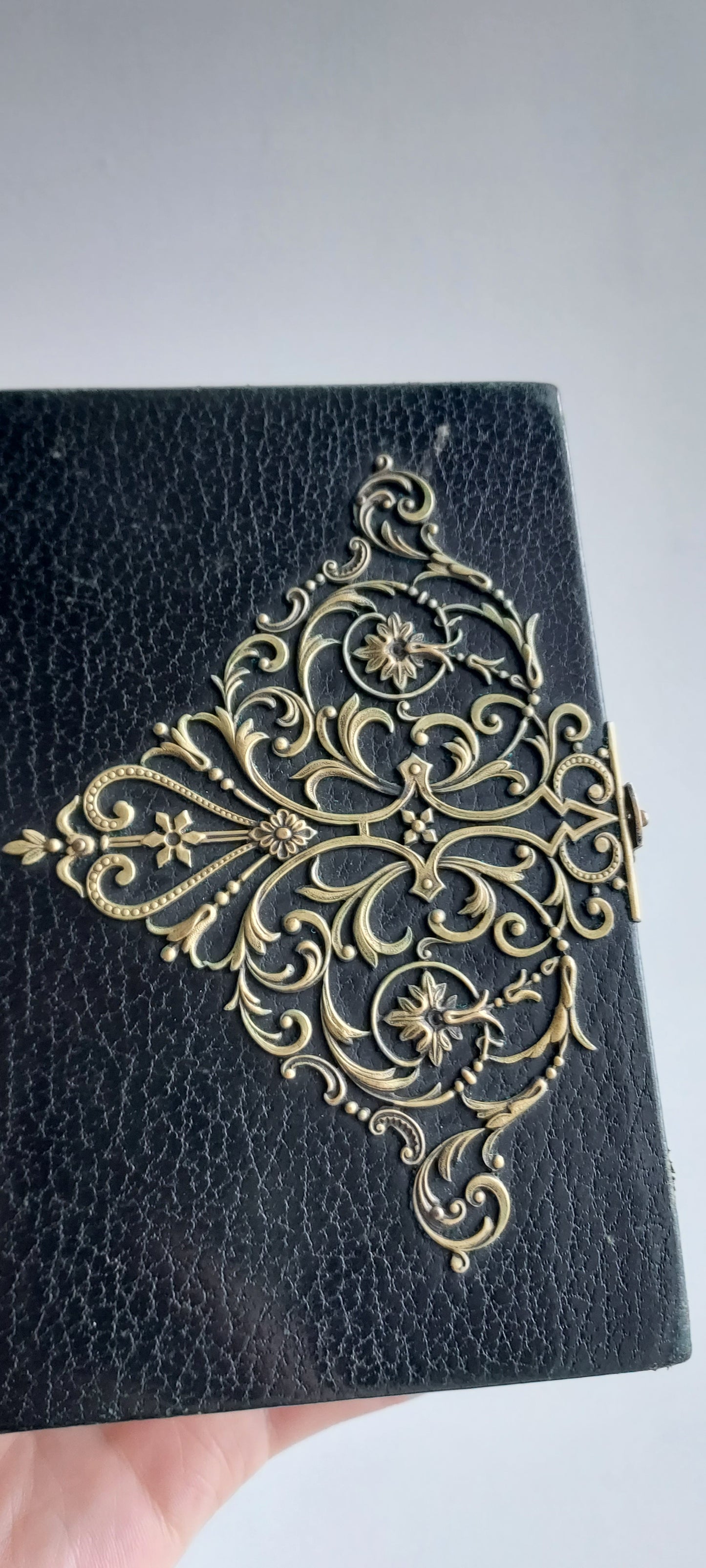 1920 French Missel Romain: Floral Metalwork and Clasp
