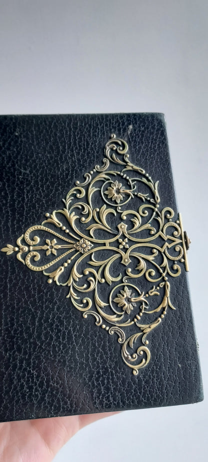 1920 French Missel Romain: Floral Metalwork and Clasp