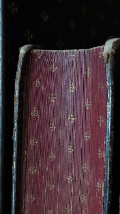 1864 Manuel du Chrétien | Red Gauffered Edge w/Gold Motif