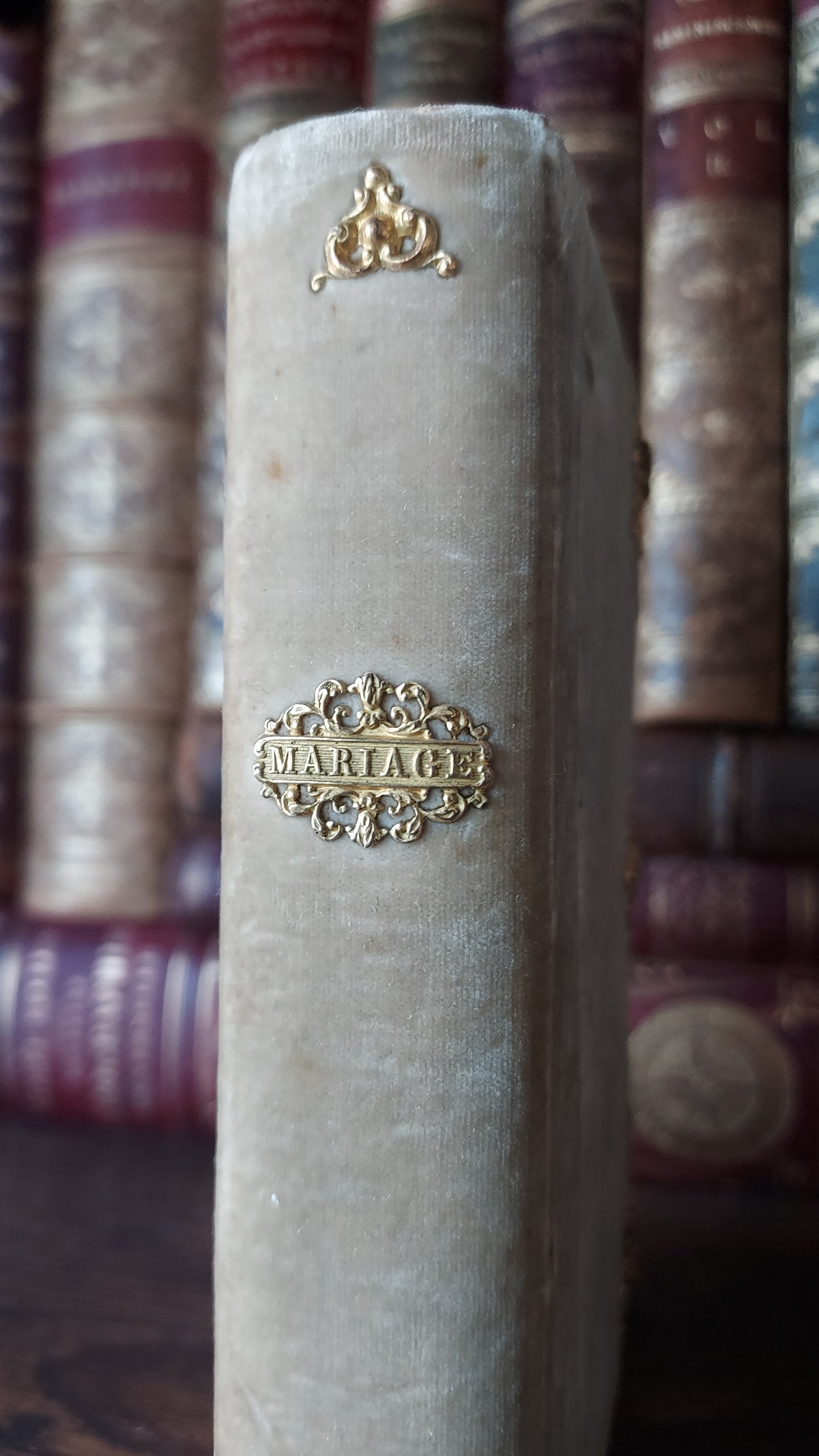 1850s Livre de Mariage | Velvet Wedding Missal w/Large Intricate Clasp