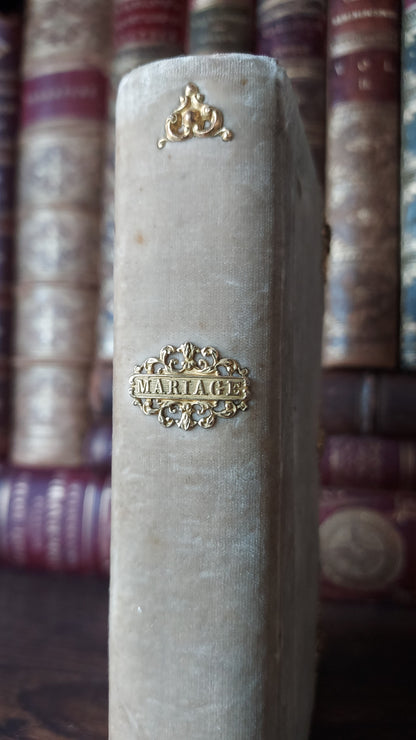 1850s Livre de Mariage | Velvet Wedding Missal w/Large Intricate Clasp