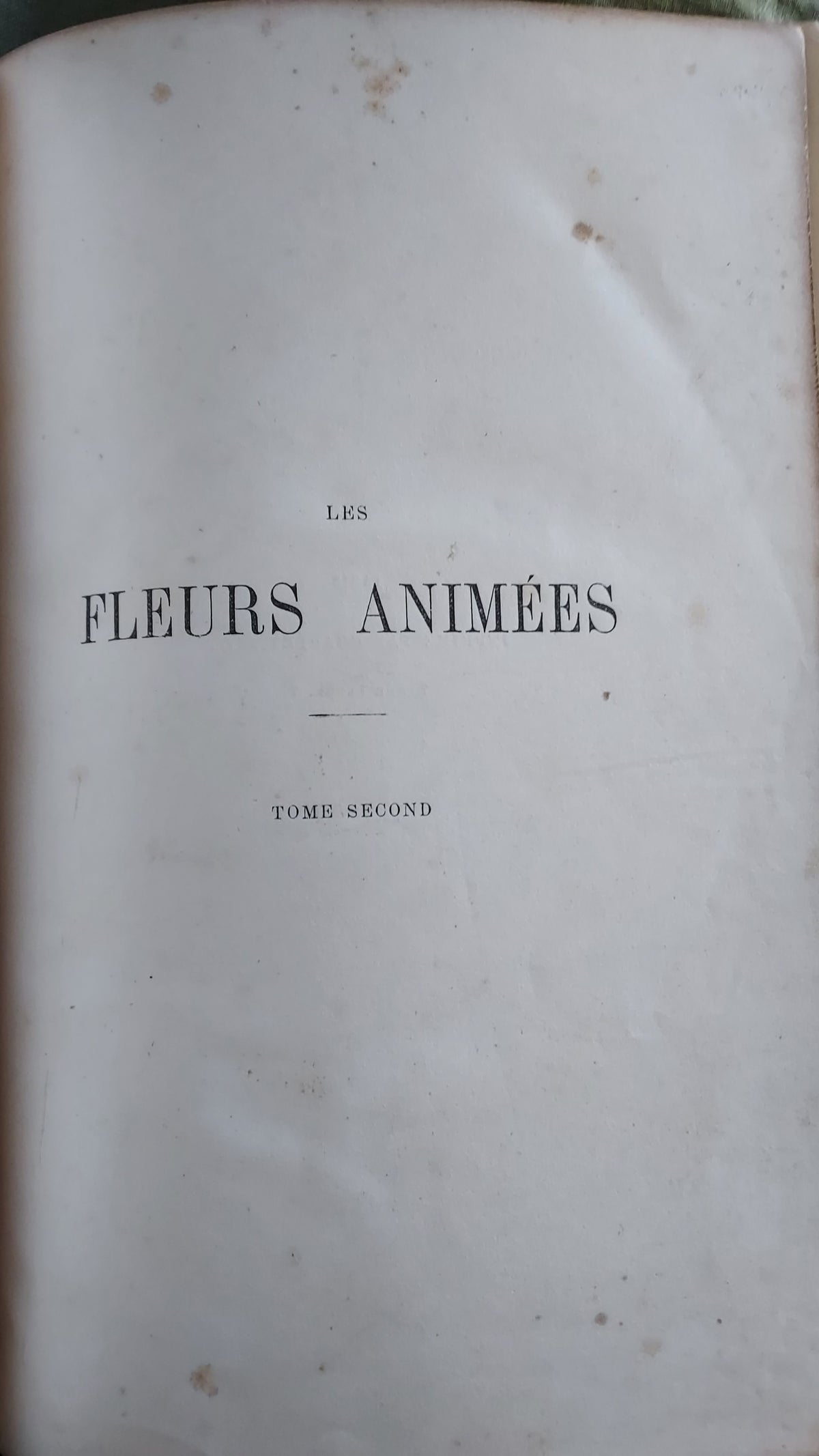 1867 Les Fleurs Animées | Grandville Brown Leather 2-Volume Set