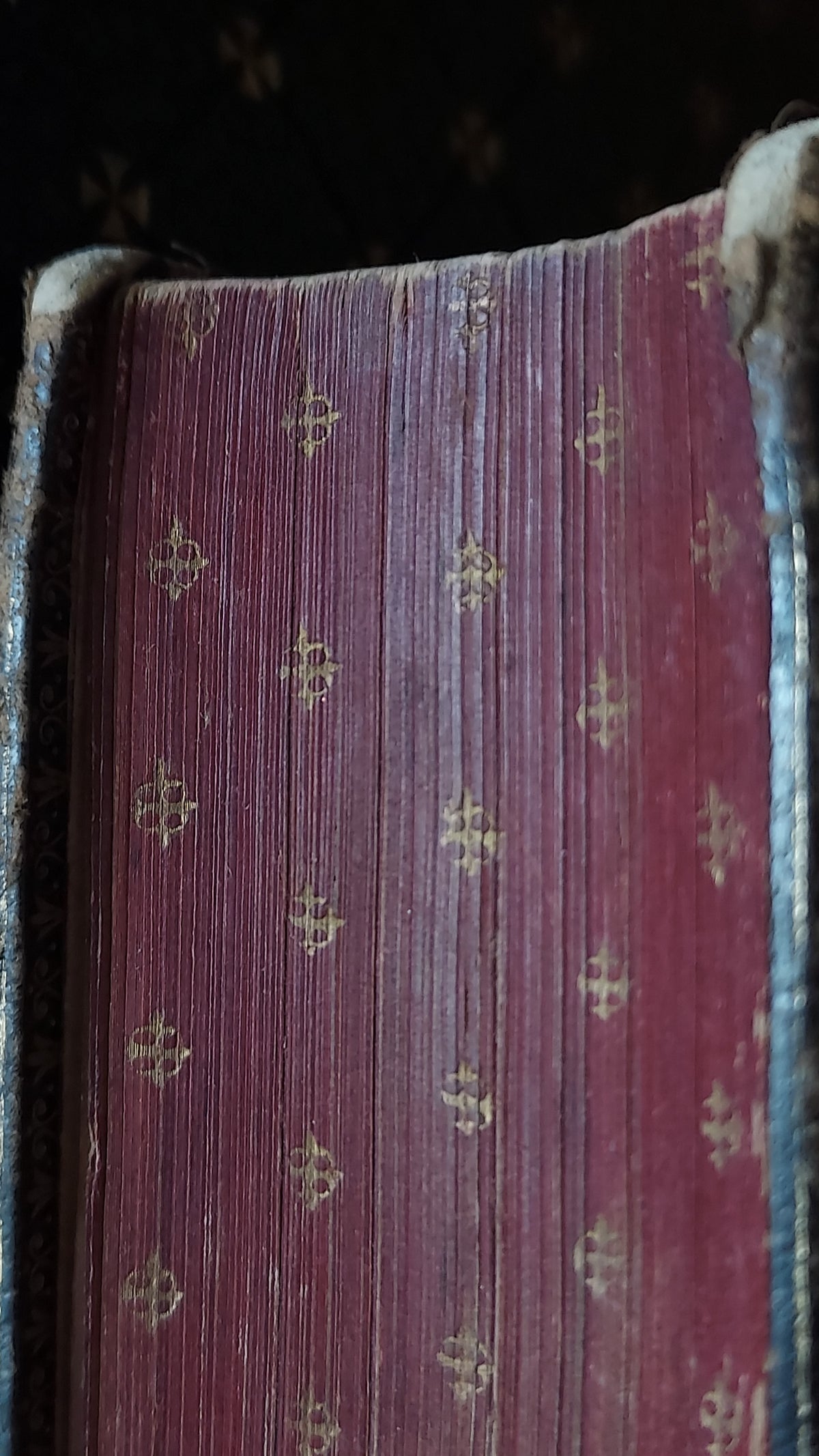 1864 Manuel du Chrétien | Red Gauffered Edge w/Gold Motif