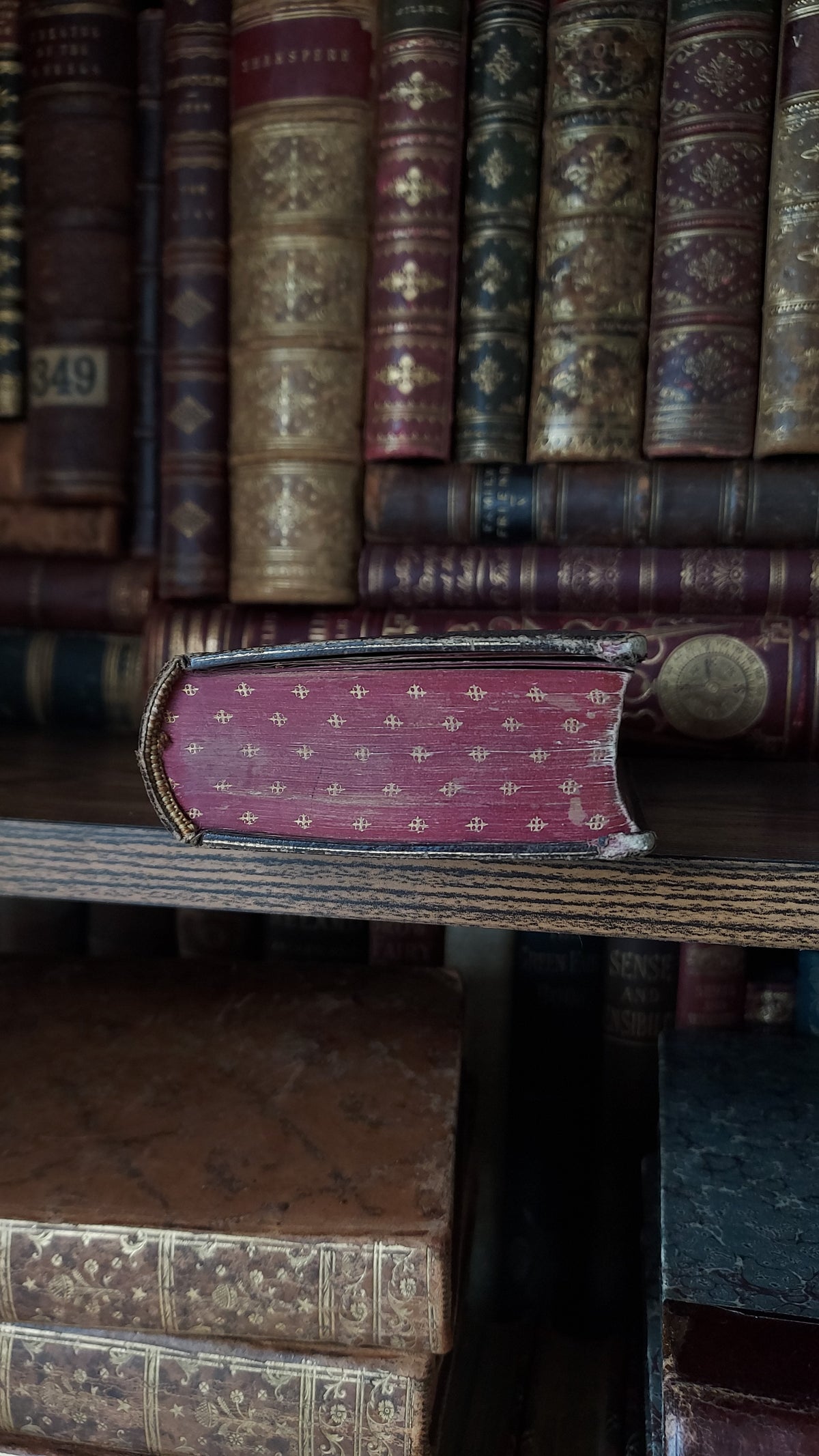 1864 Manuel du Chrétien | Red Gauffered Edge w/Gold Motif