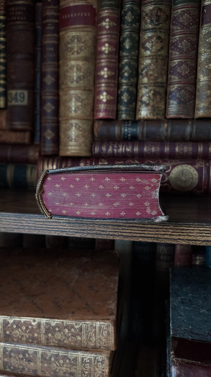1864 Manuel du Chrétien | Red Gauffered Edge w/Gold Motif