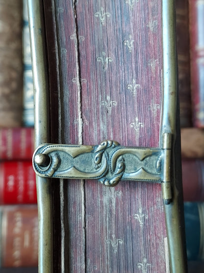 1860s Eucologe ou Paroissien Romain-Éduen: Gauffered Red Pages & Clasp