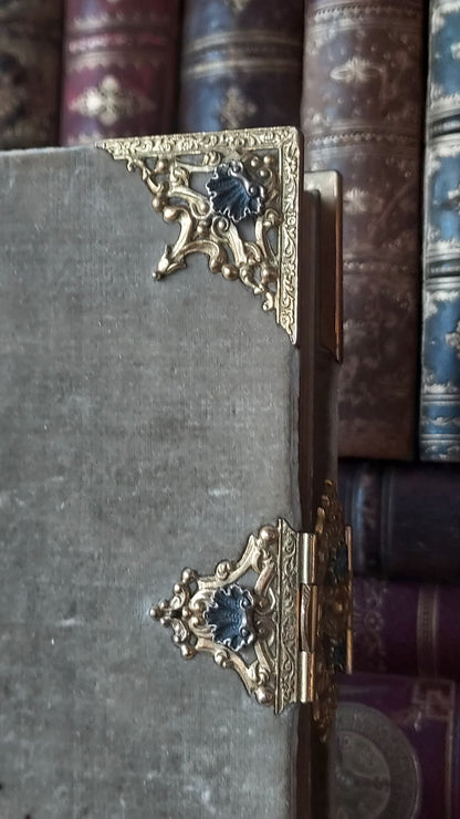 1850s Livre de Mariage | Velvet Wedding Missal w/Large Intricate Clasp