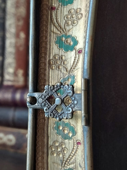 1867 Recueil de prières: Gilt-Gauffered and Hand-Painted Floral Page Edges