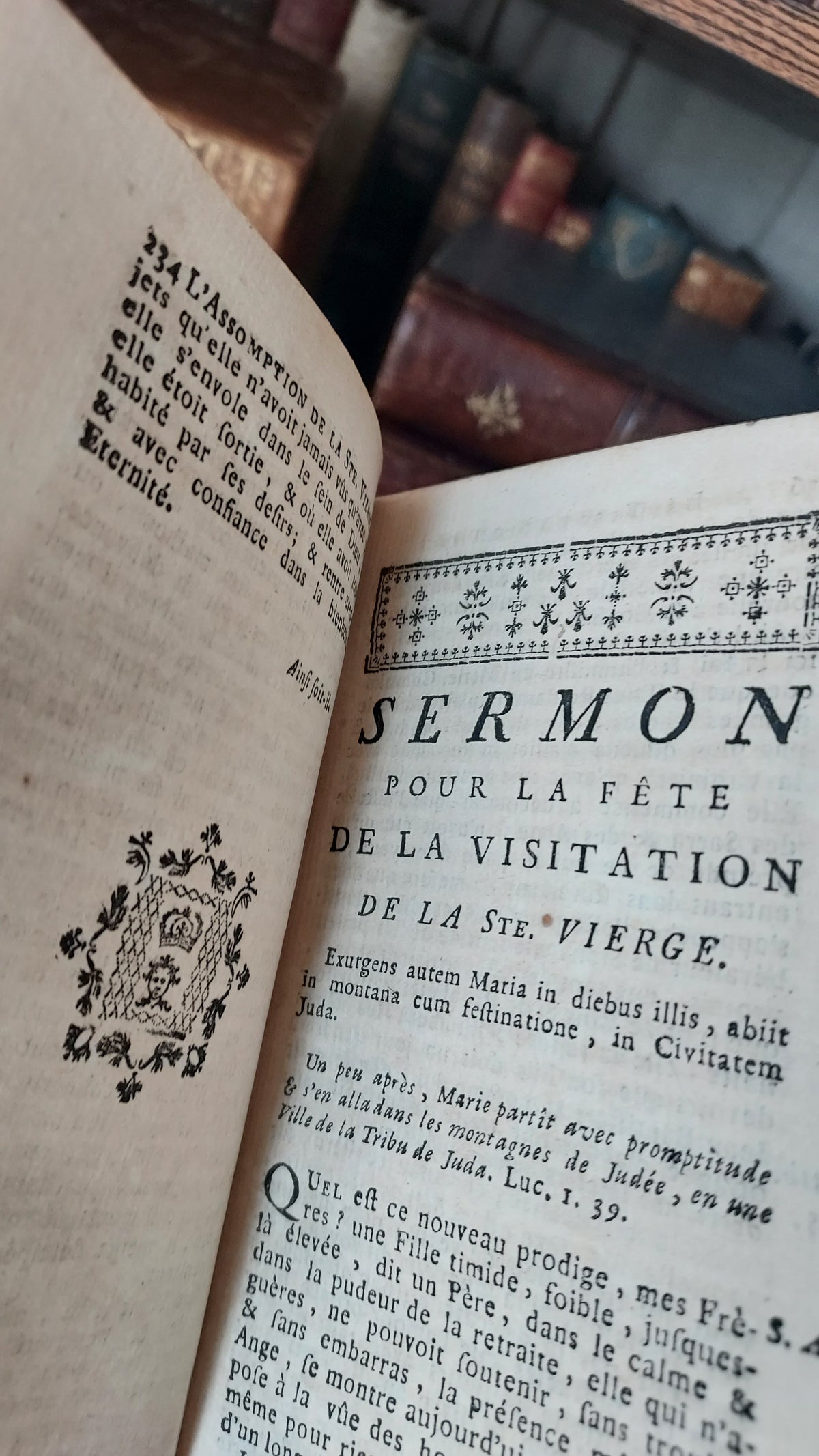1776 Sermons de M. Massillon | 2-Volume Set w/Monastic Labels