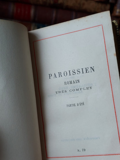 1888 Paroissien Romain Partie d'été | Hidden Marble Foreedge