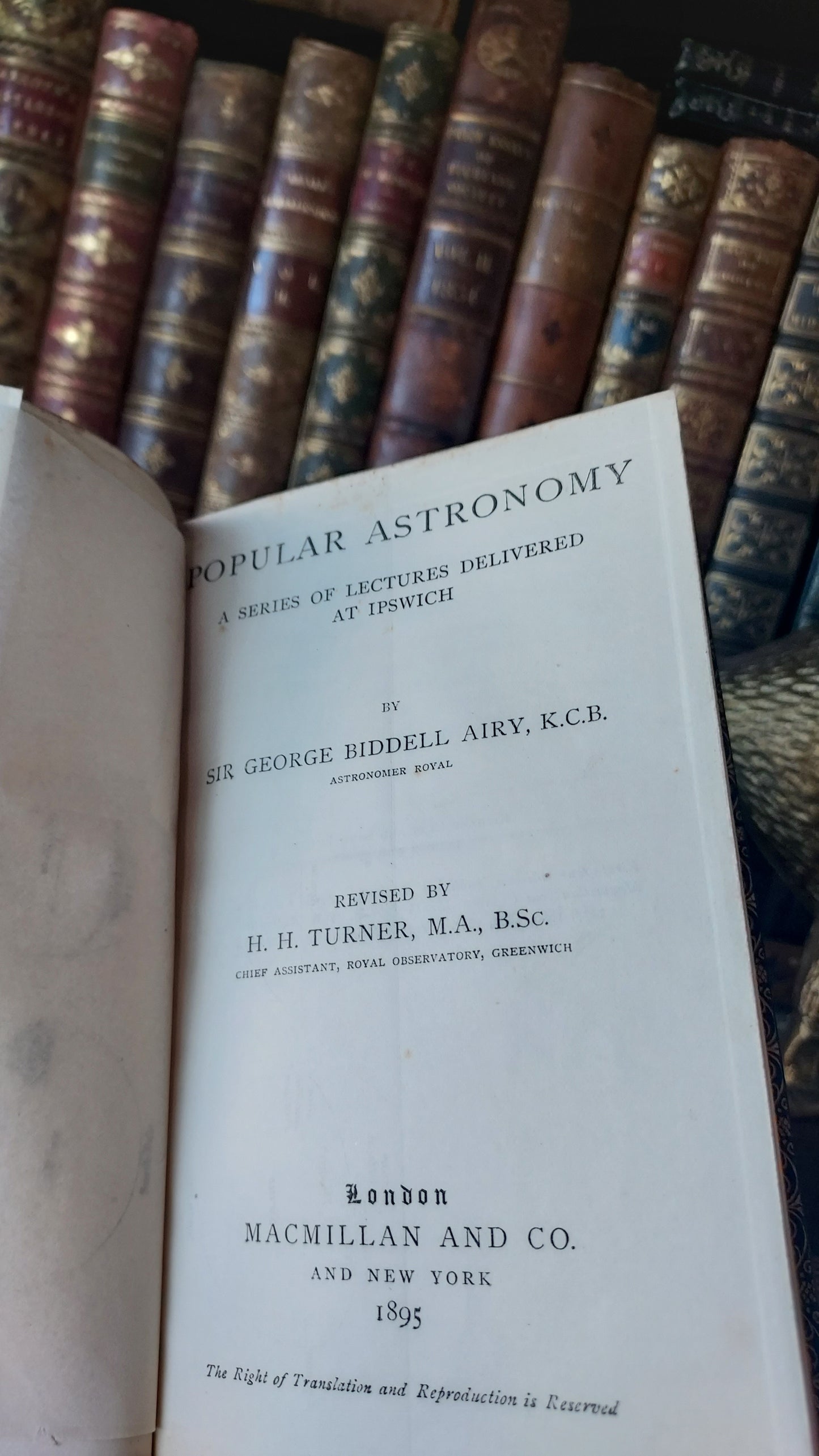 1895 Popular Astronomy | Fine Prize Binding